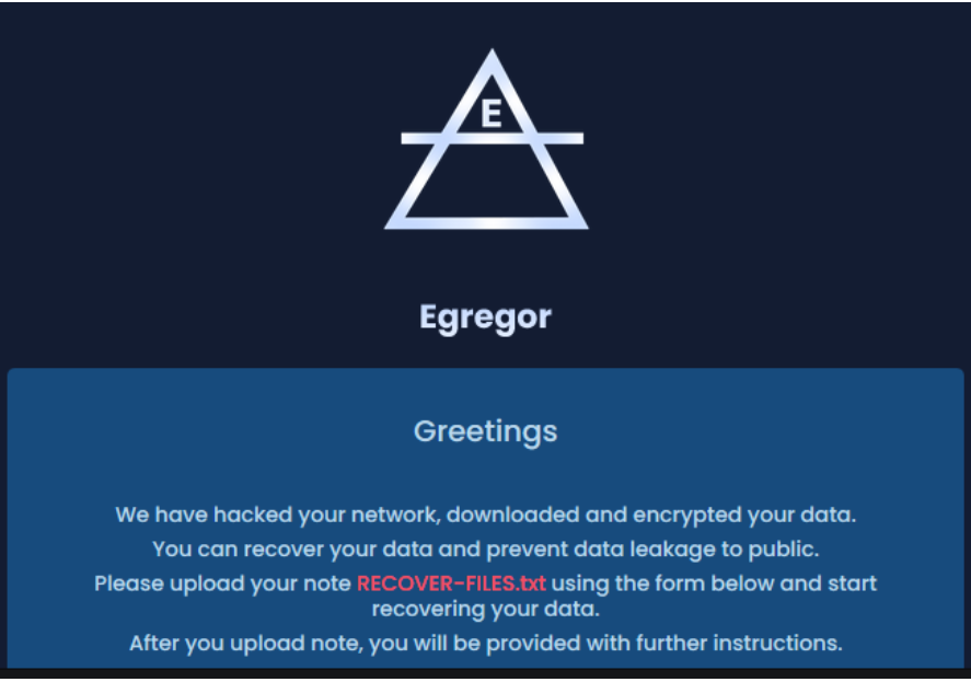 Egregor Ransomware